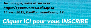 Inscription au 5 à 8 du CIPP 15 avril 2015 17h  Pavillon Jean-Coutu