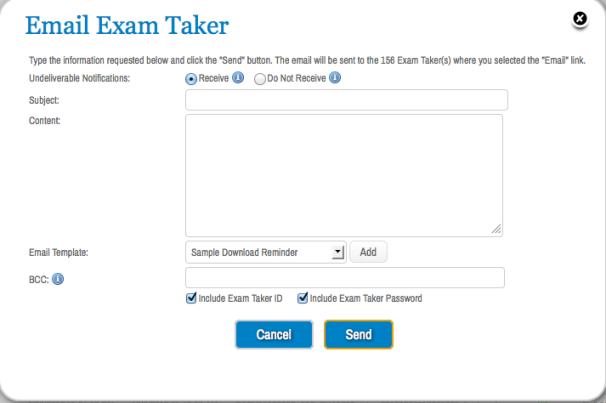 ExamTakerEmail