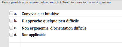 SofTest : QCM (zone réponse)